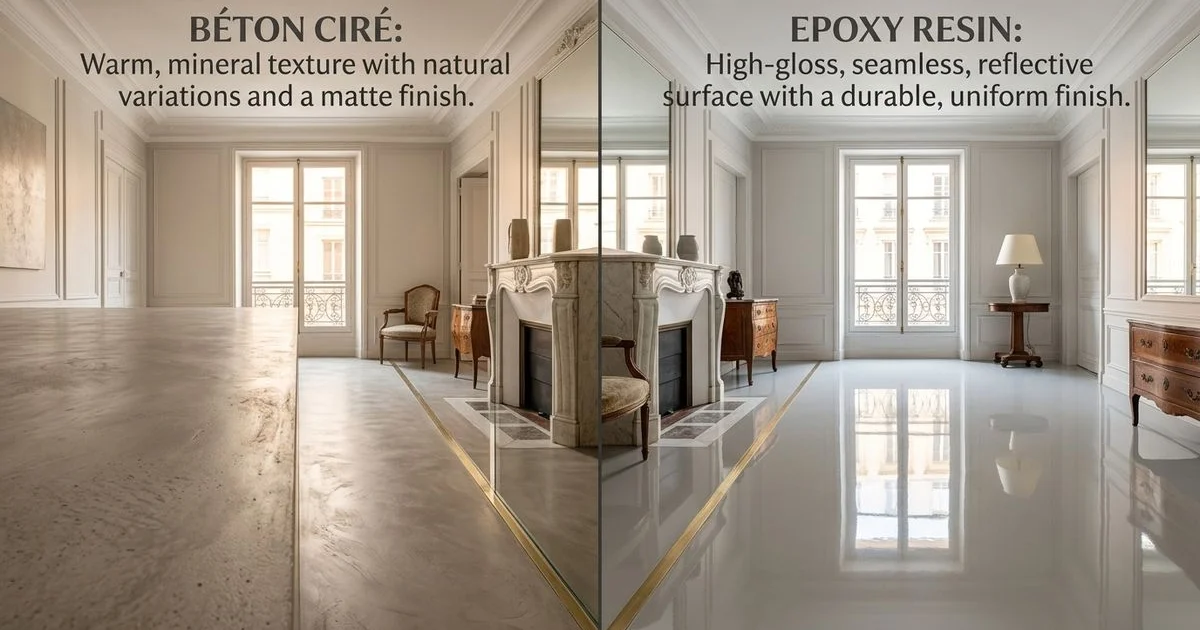 Béton Ciré vs Résine de Sol : Quelles Différences ?
