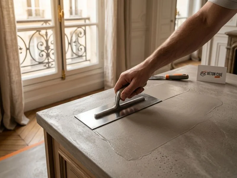 Artisan béton ciré intervenant à Versailles