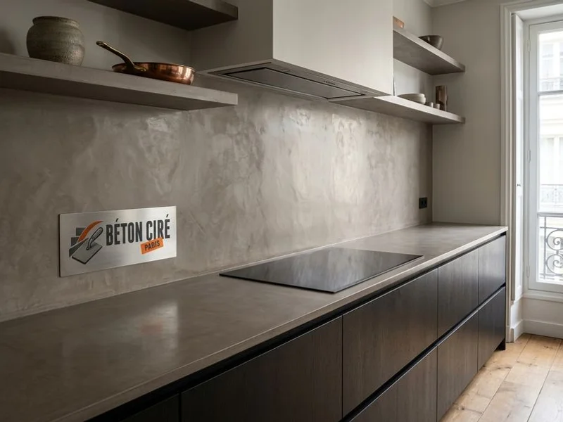 Béton Ciré Mur réalisation 2