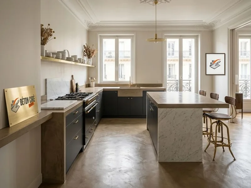 Béton Ciré Appartement Parisien réalisation 3