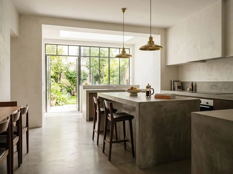 Béton Ciré Cuisine réalisation 1