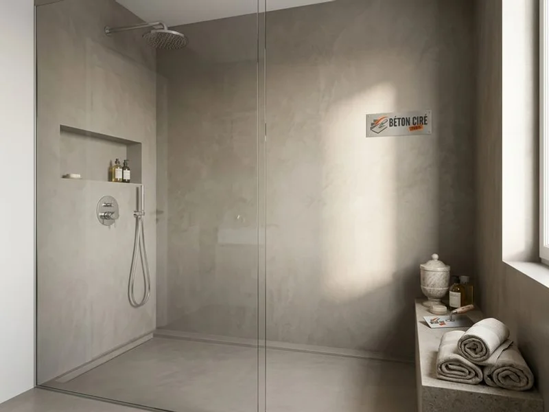 Béton Ciré Salle de Bain réalisation 2