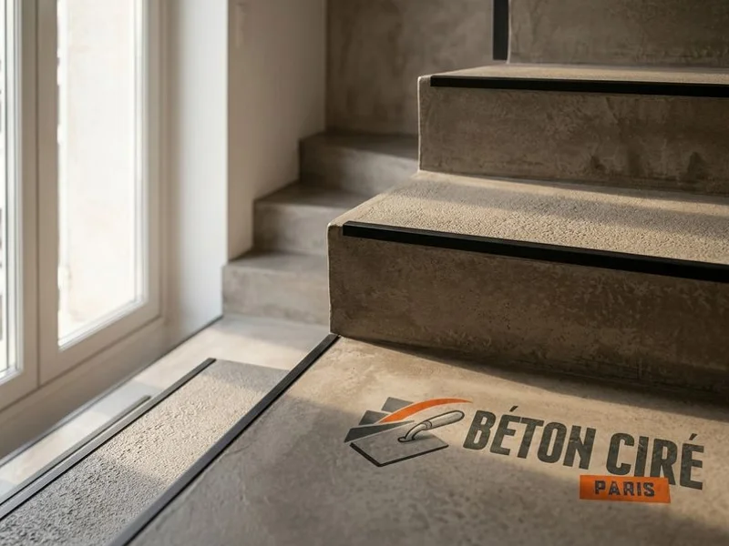 Béton Ciré Escalier réalisation 2